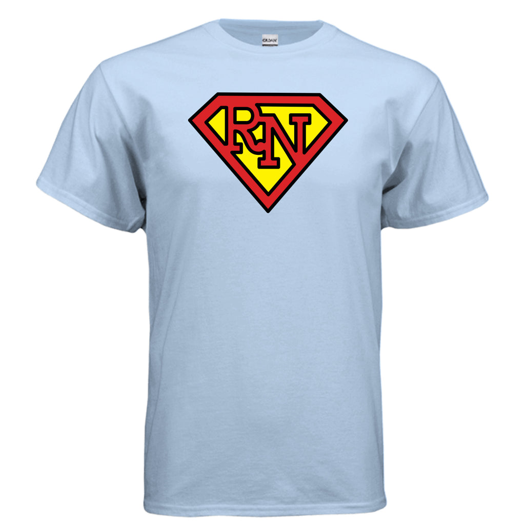Healthcare Hero RN T-Shirt Light Blue