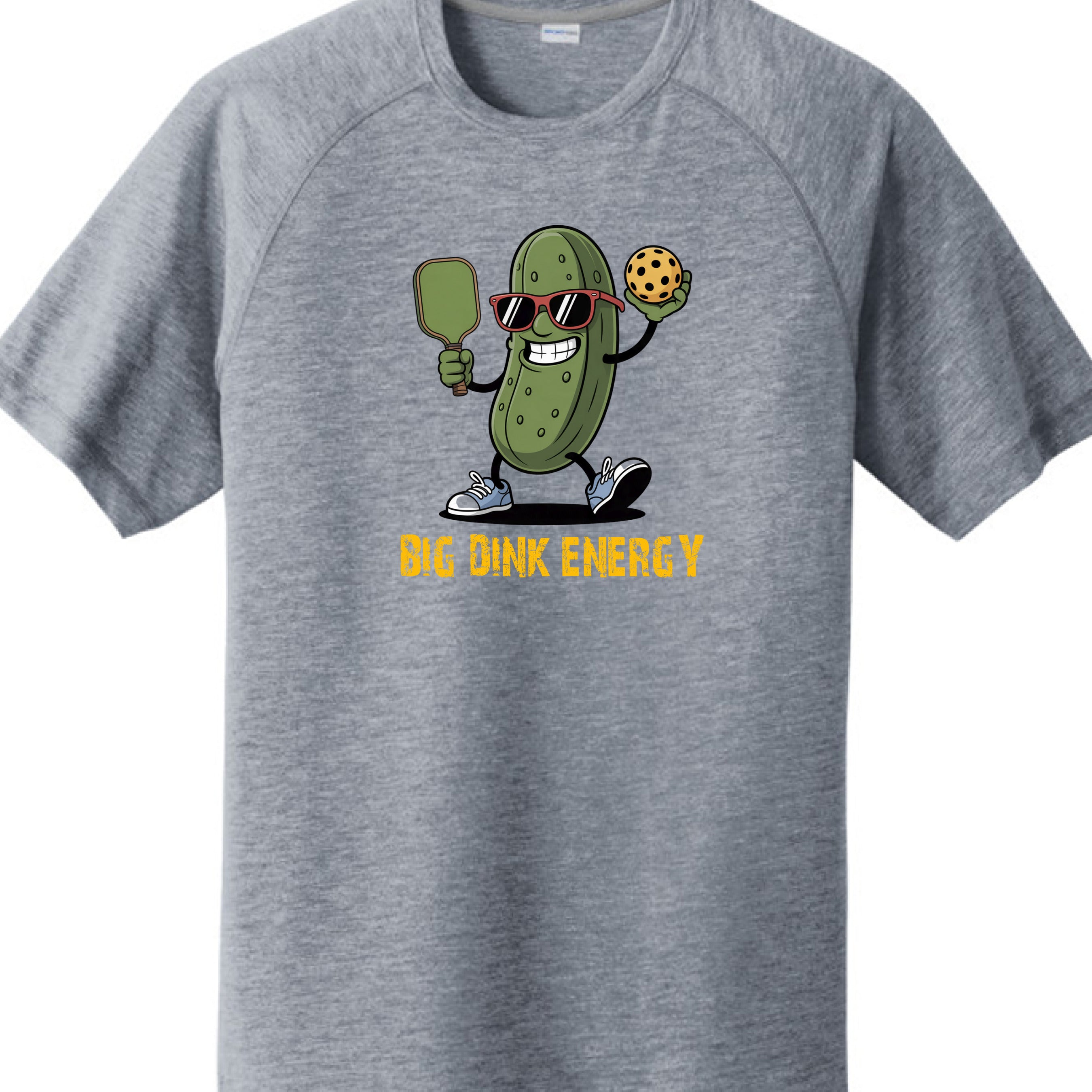 Big Dink Energy Athletic T-Shirt Gray
