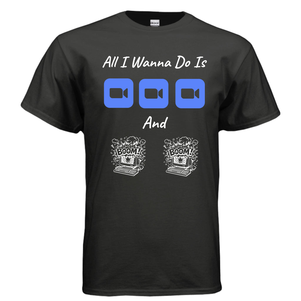 Zoom Meeting T-Shirt Black