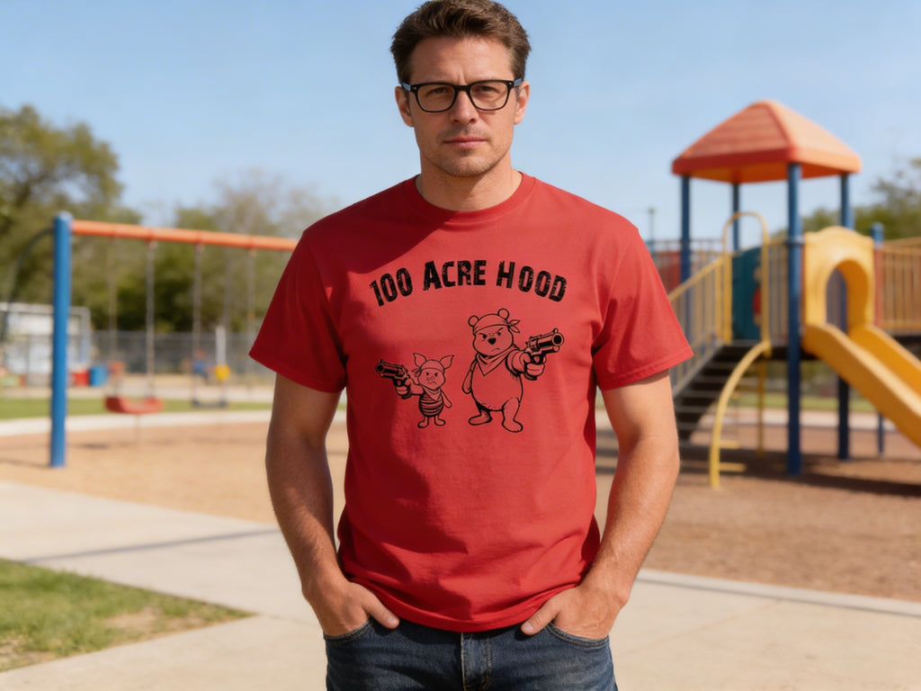 Pooh and Piglet T-shirt Model Red
