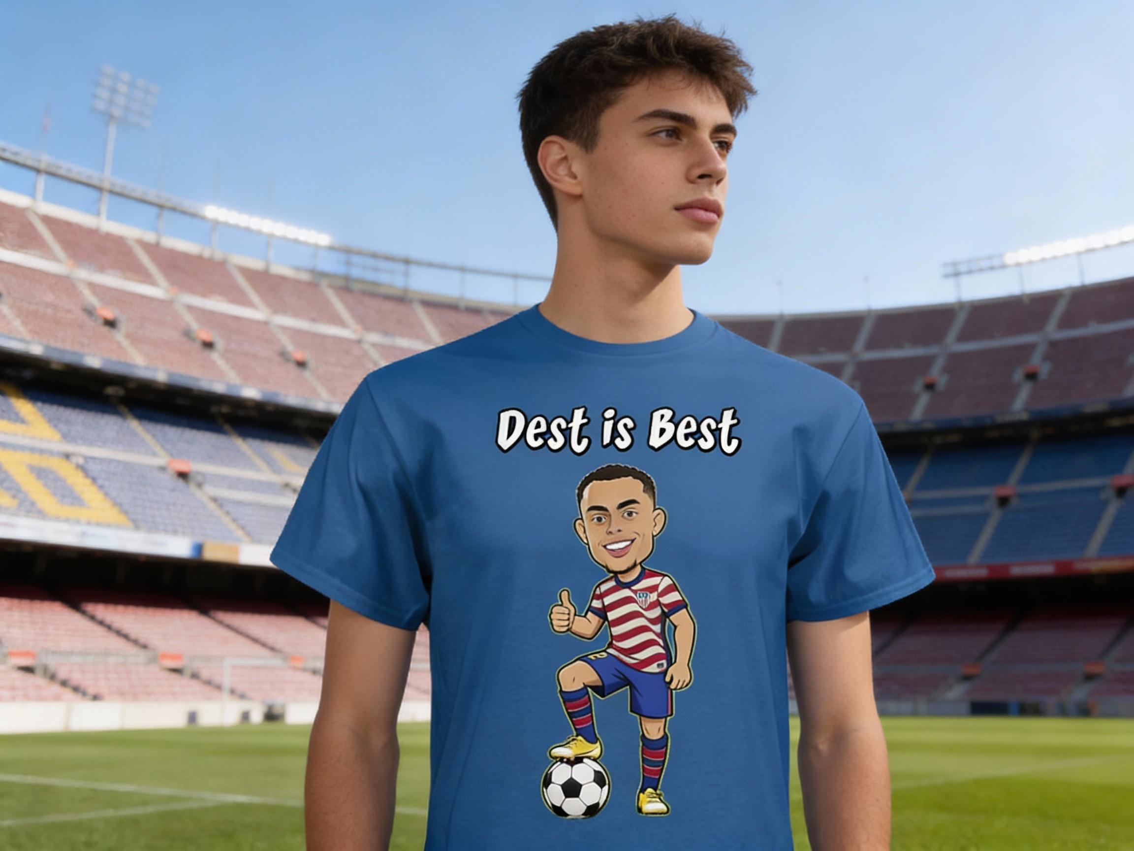 Sergino Dest T-Shirt Blue Model