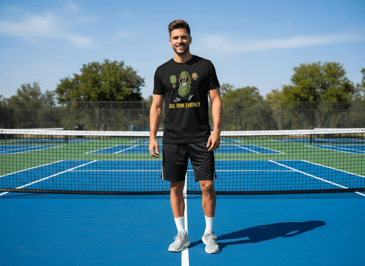 Big Dink Energy Athletic T-Shirt Model
