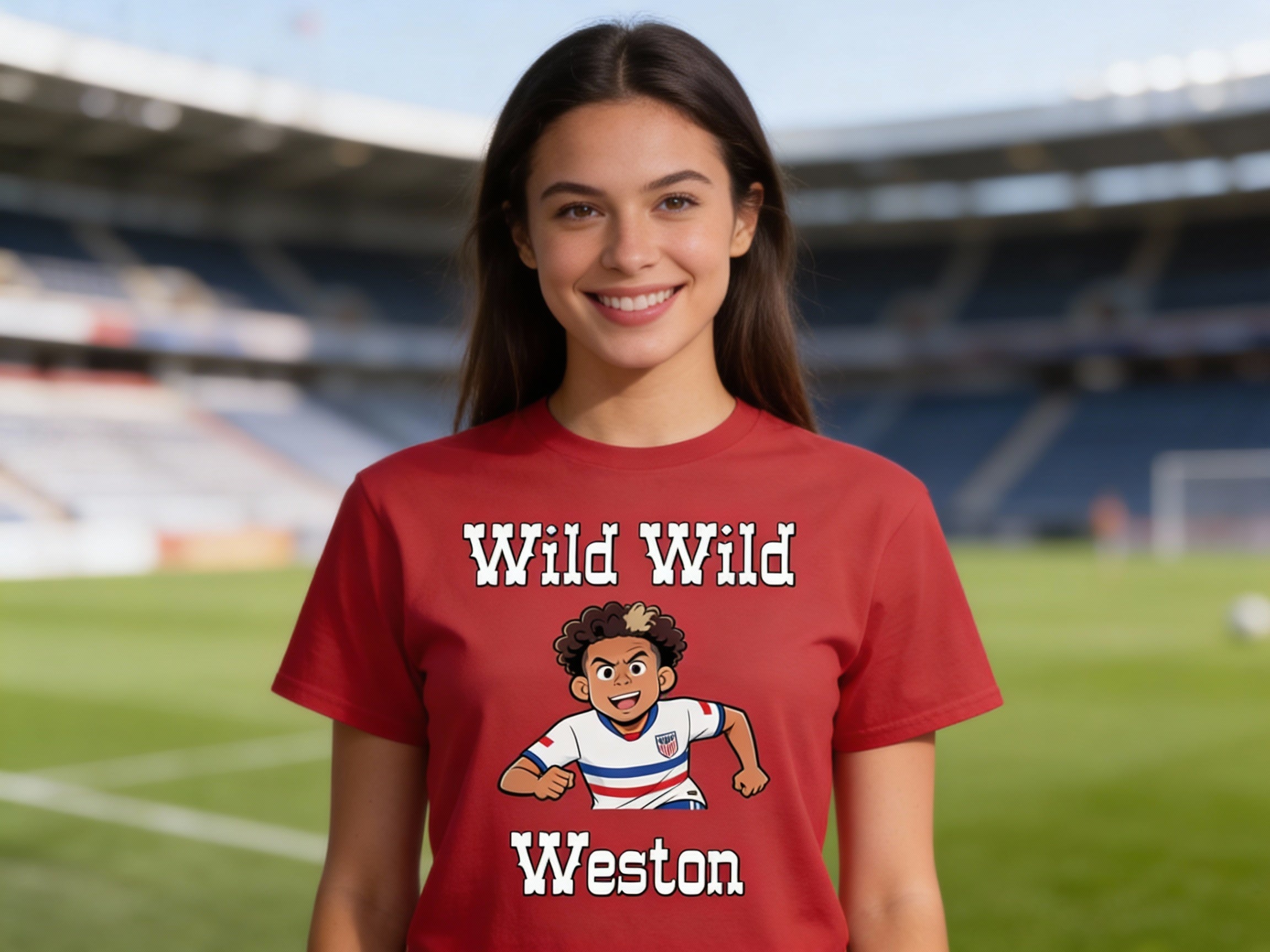 Weston Mckennie T-Shirt Model Red