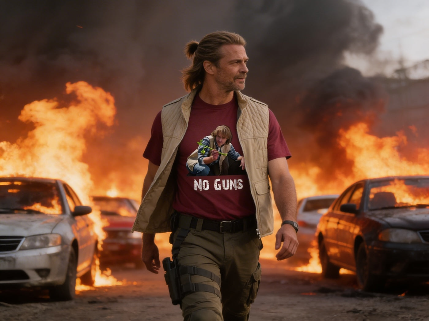 Macgruber T-Shirt: No Guns