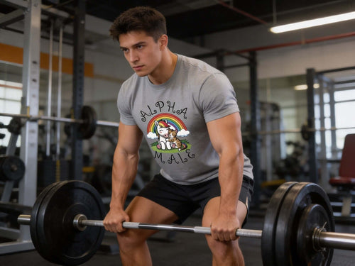 Alpha Male Tee Gray Model