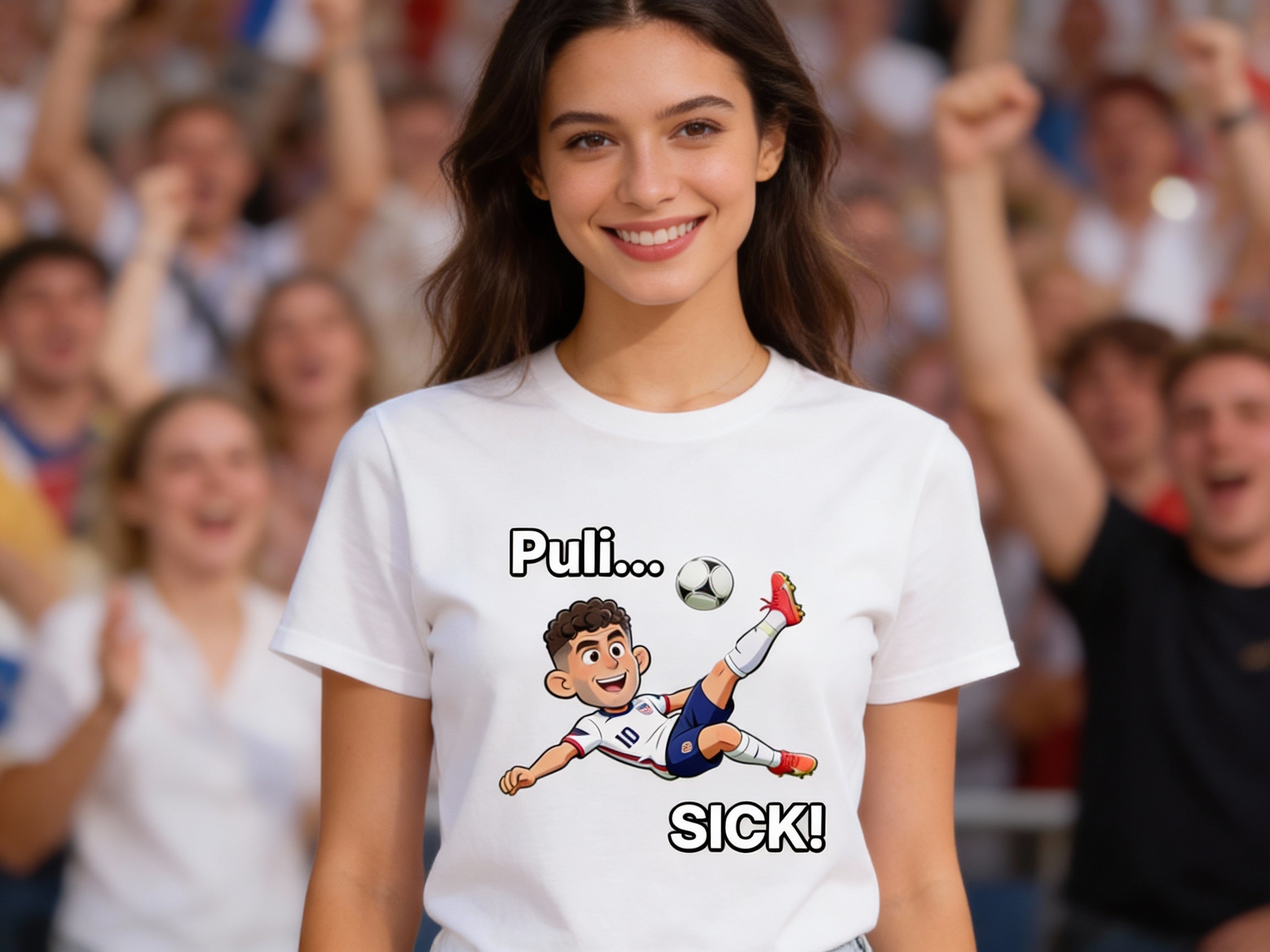 Christian Pulisic T-Shirt White Model