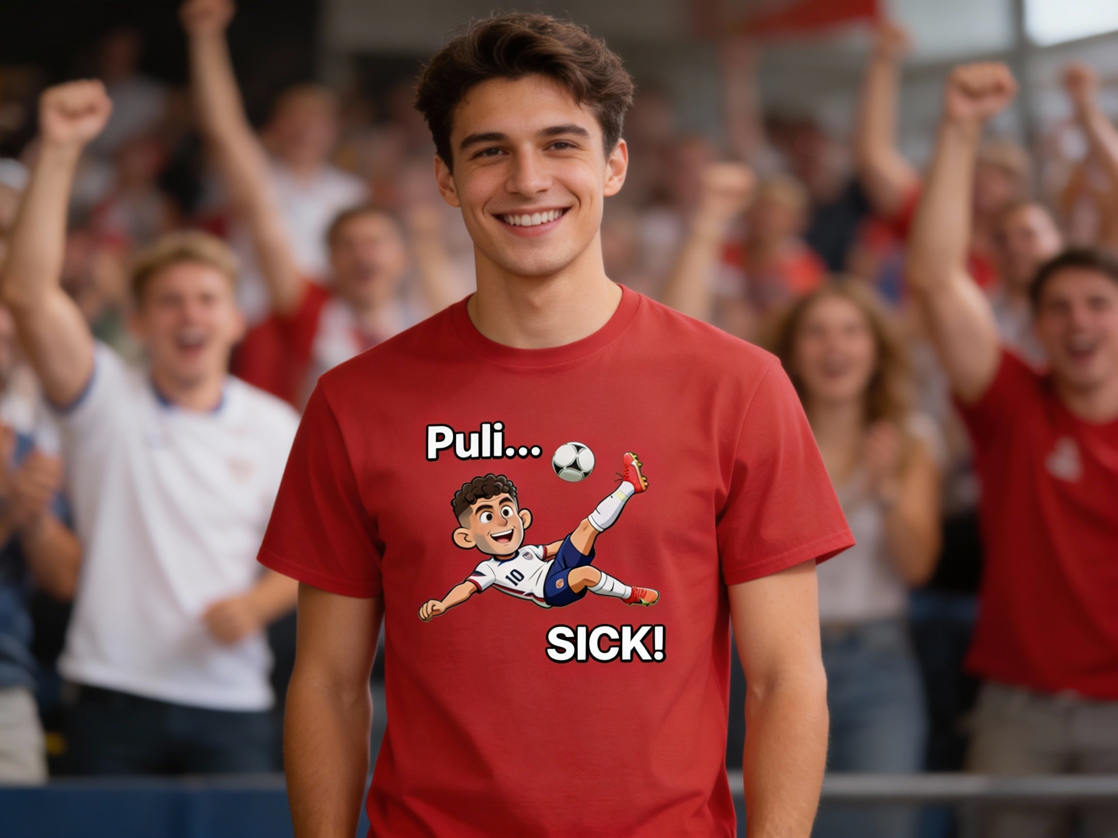 Christian Pulisic T-Shirt Red Model