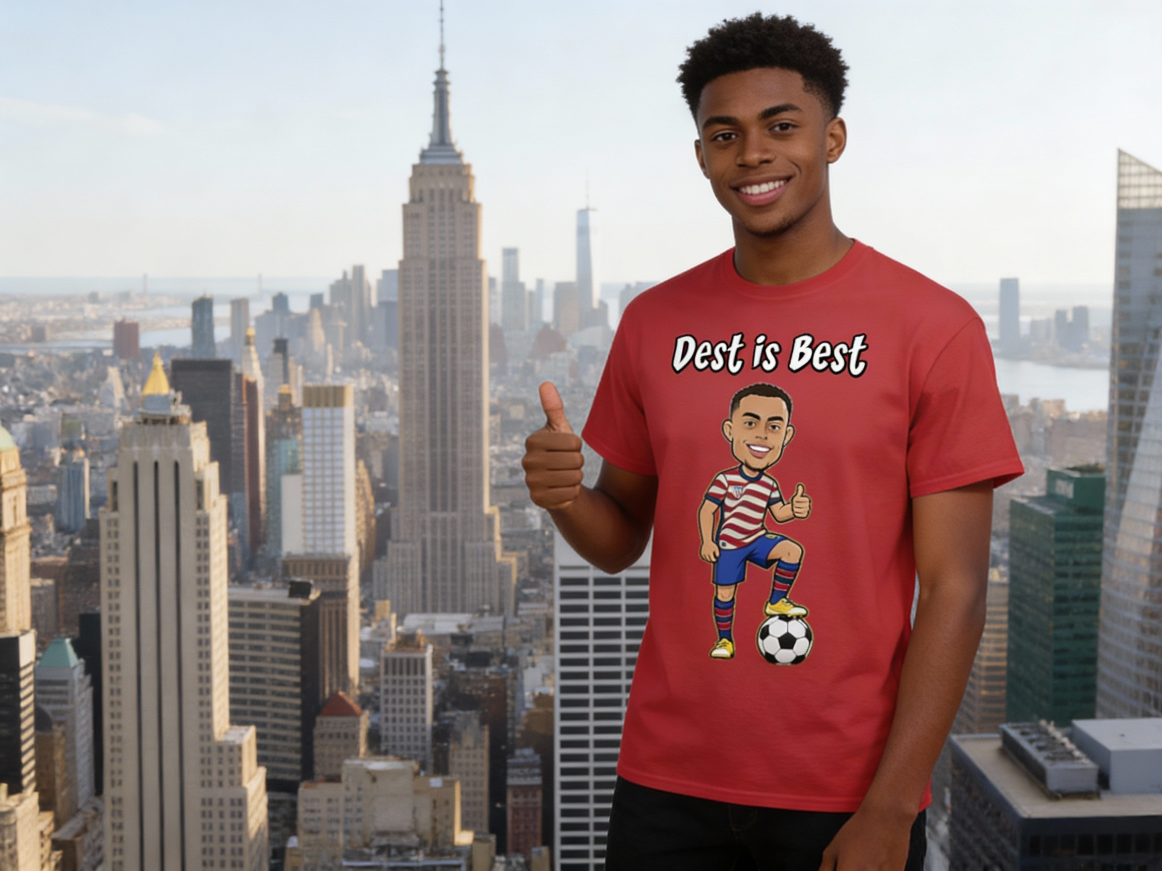 Sergino Dest T-Shirt Red Model